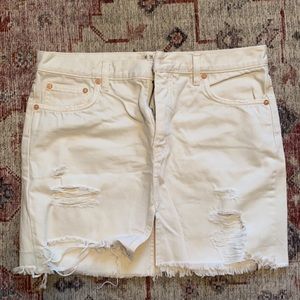 Free People denim skirt